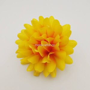 Jiřina střední 664 oranžovo/žlutá