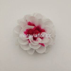 Pomponka 321 bílo červená