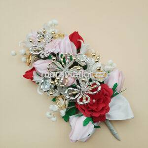 Vonička velká s poupaty a velká růže 415