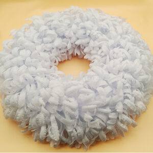 Voskový věnec bílý